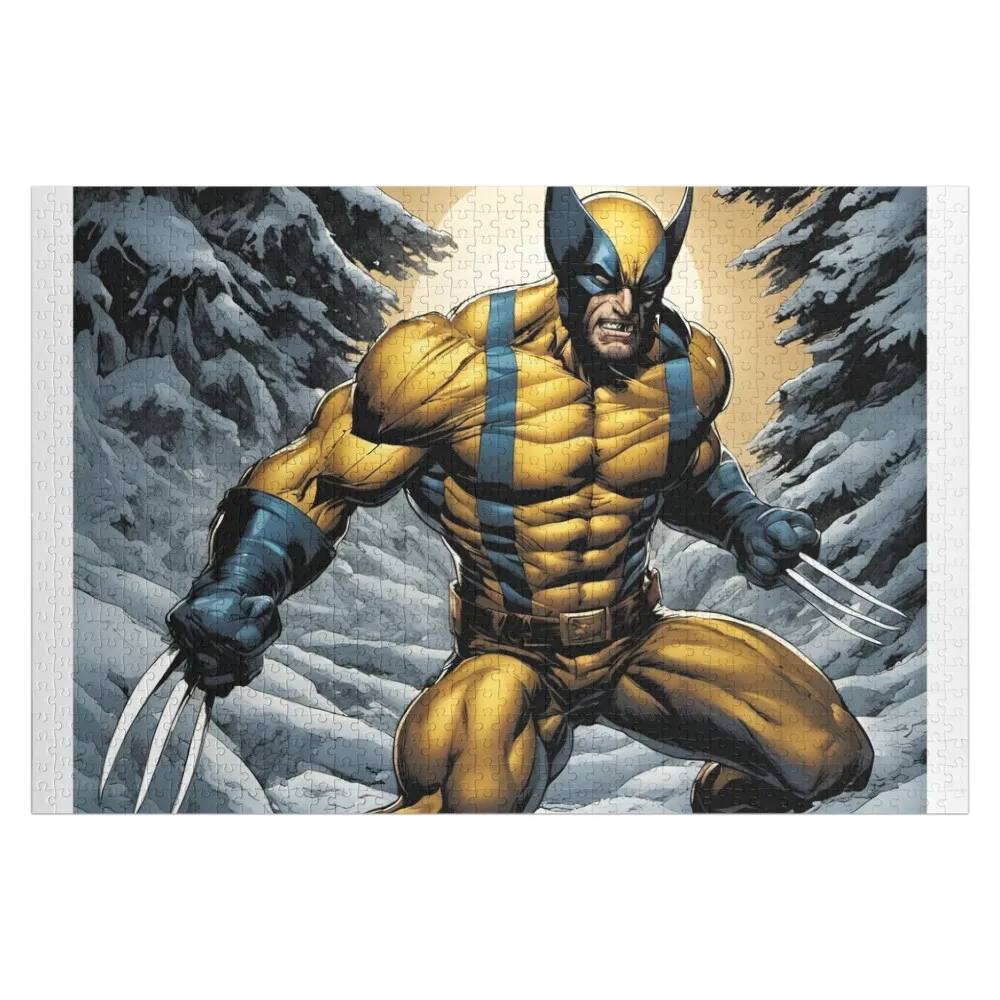 

Wolverine Jigsaw Puzzle Wooden Name Custom Personalized Jigsaw Custom Name Wooden Toy Puzzle