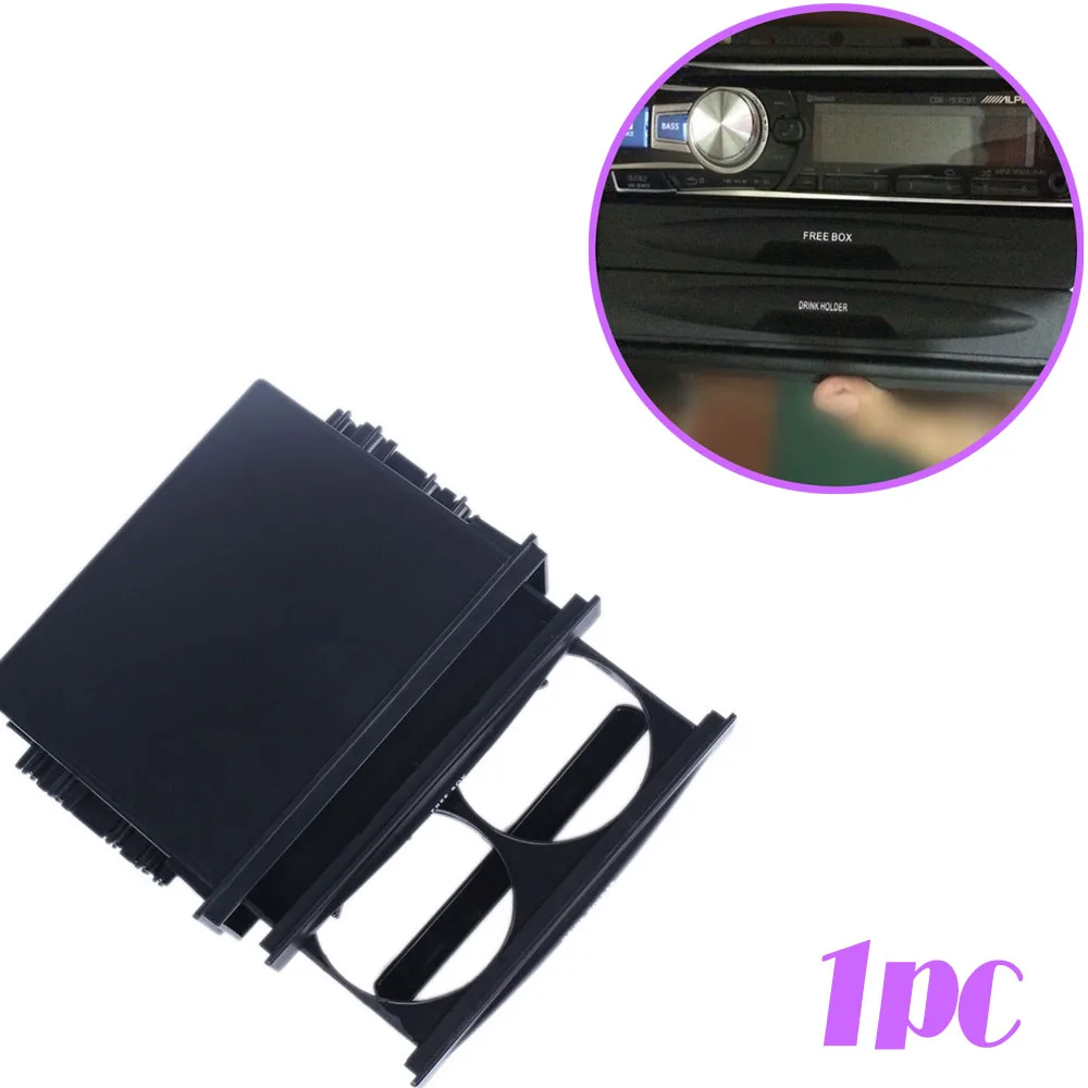 

Универсальный автомобильный радиоприемник, двухслойный органайзер для хранения, автомобильный многофункциональный ящик для хранения, черный автомобильный подстаканник, автомобильные аксессуары для интерьера