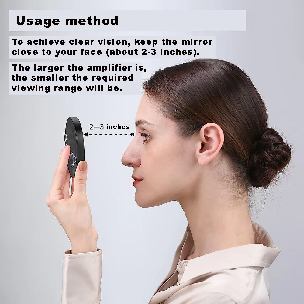 Banheiro facial redondo 20x ampliação espelho de maquiagem pequenos espelhos de mão para artistas de cílios vaidade penteadeira atacado