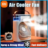 Xiaomi  3 In 1 Humidifier Fan Mini Air Conditioners Usb Mini Fan Led Night Light Water Mist Fun Air Cooler Humidifie For Home