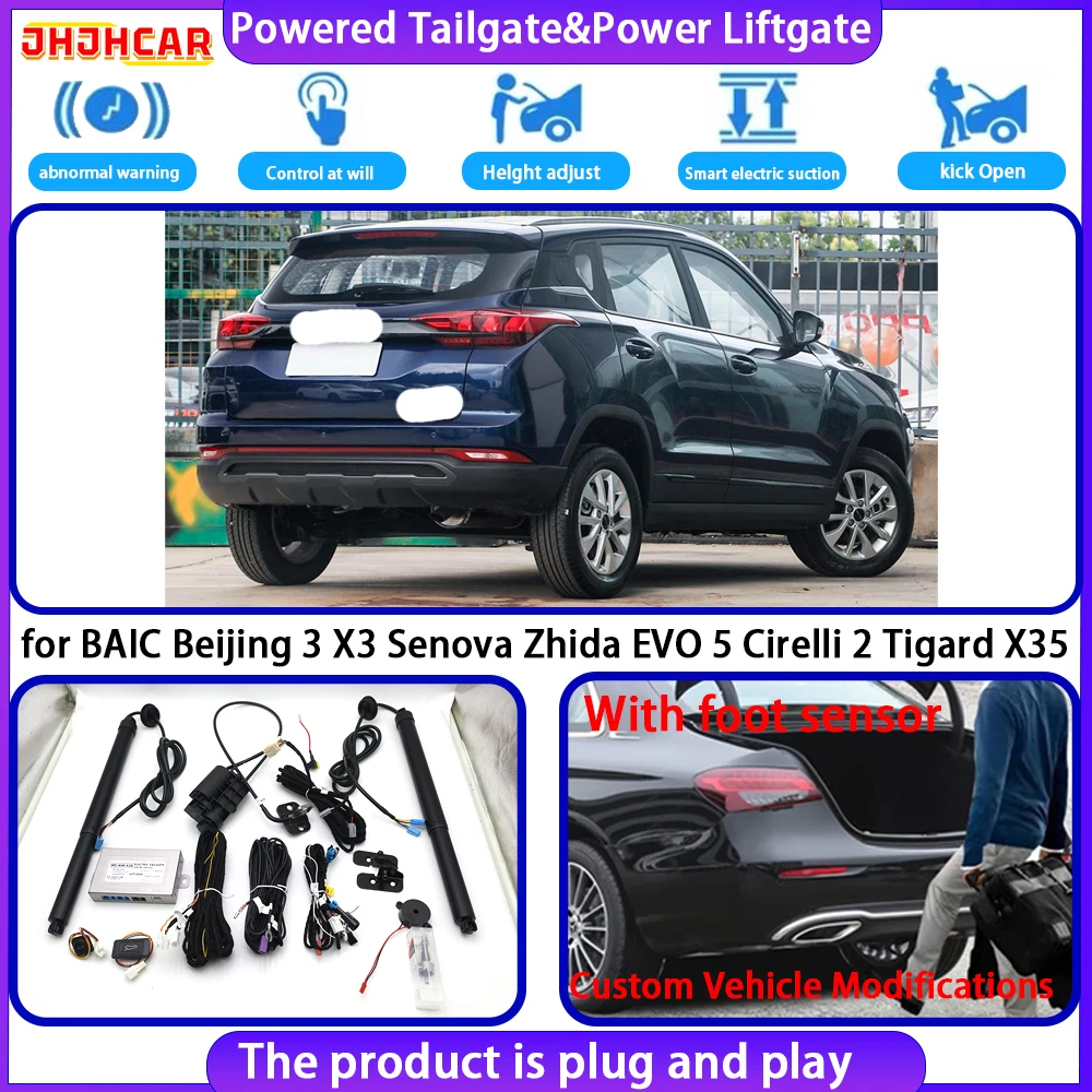 for BAIC Beijing 3 X3 Senova Zhida EVO 5 Cirelli 2 Tigard X35 OEM Smart Electric Powered Tailgate Power Liftgate Tailgate System
