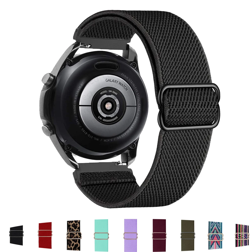 สายสายนาฬิกาข้อมือไนลอนยืดหยุ่น vivoactive 3 20มม. สำหรับ Garmin Forerunner 245 645 158 55สร้อยข้อมือ venu SQ 2/Venu2 PLUS watchband