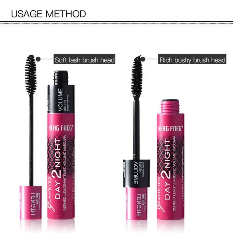 Cils noirs recourbés pour femme, mascara allongeant, volume supplémentaire, longue durée, imperméable, séchage rapide naturel, maquillage