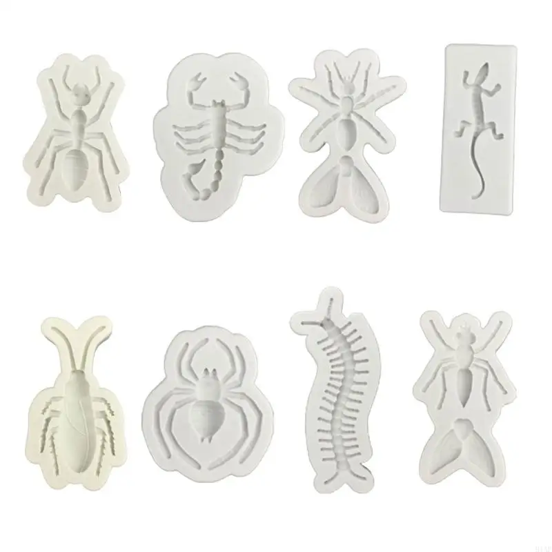 91AF Halloween Themed Silicone Insect Mold For Home Decorations Jewelry Accessories Flexible Reusable Crafting Essential