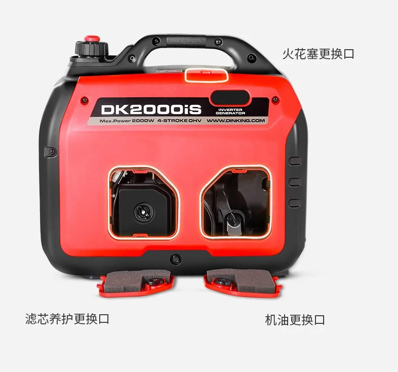 Outdoor Generator 220V Gasoline Household Small Silent Frequency Conversion 2KW Portable Outdoor Mobile Charging