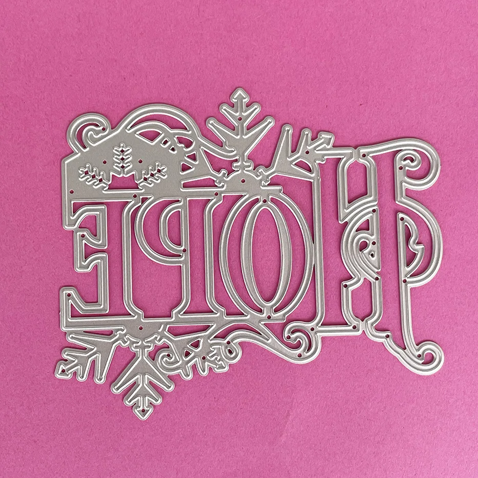 

Word of Hope Scrapbooking Cutting Dies Yiwu Futian market stock clearance DIY Paper gift Card Making metal craft Album