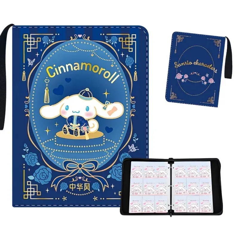 9 Pocket 900 Stuks Sanrio Kaart Album Boek Map 9 Kaartsleuven Hello Kitty Collecties Rits Dubbele Zak Rits kaart Bindmiddel Houder