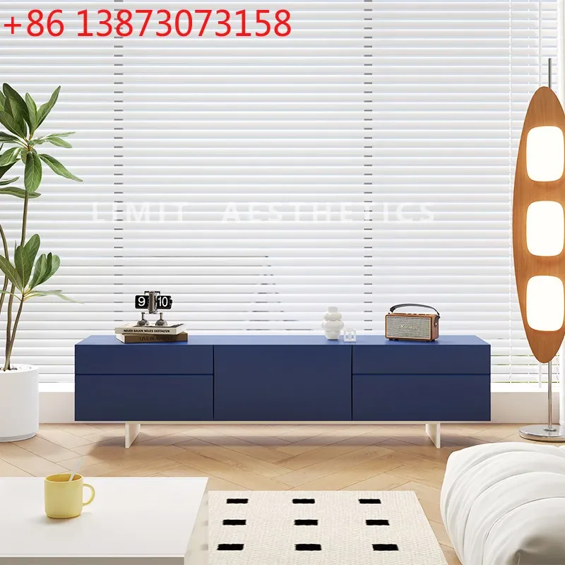 LIM boundary minimalist solid wood paint living room household small apartment modern TV cabinet