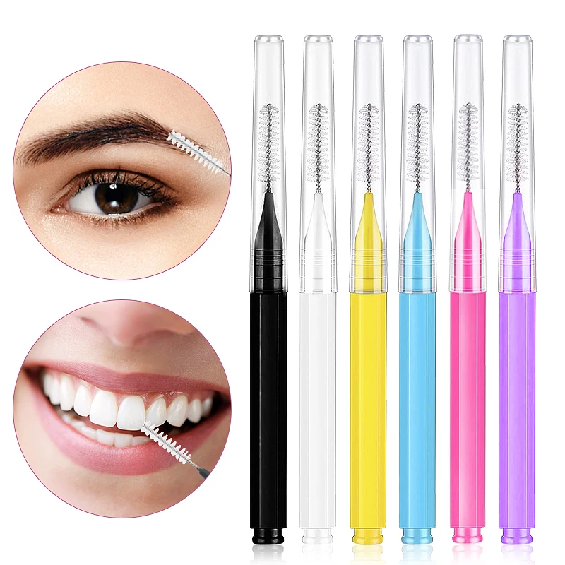 100Pcs Interdental Brush Toothpick Dental Tooth Flossing Head Oral Dental Hygiene Flosser Cleaners Tooth Cleaning Tool