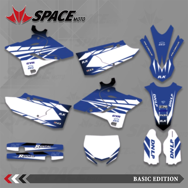 

SPACE полные графические наклейки наборы наклеек для YAMAHA YZ125 YZ250 2015-2021 YZ250X 2016 2017 2018 2019 2020 2021