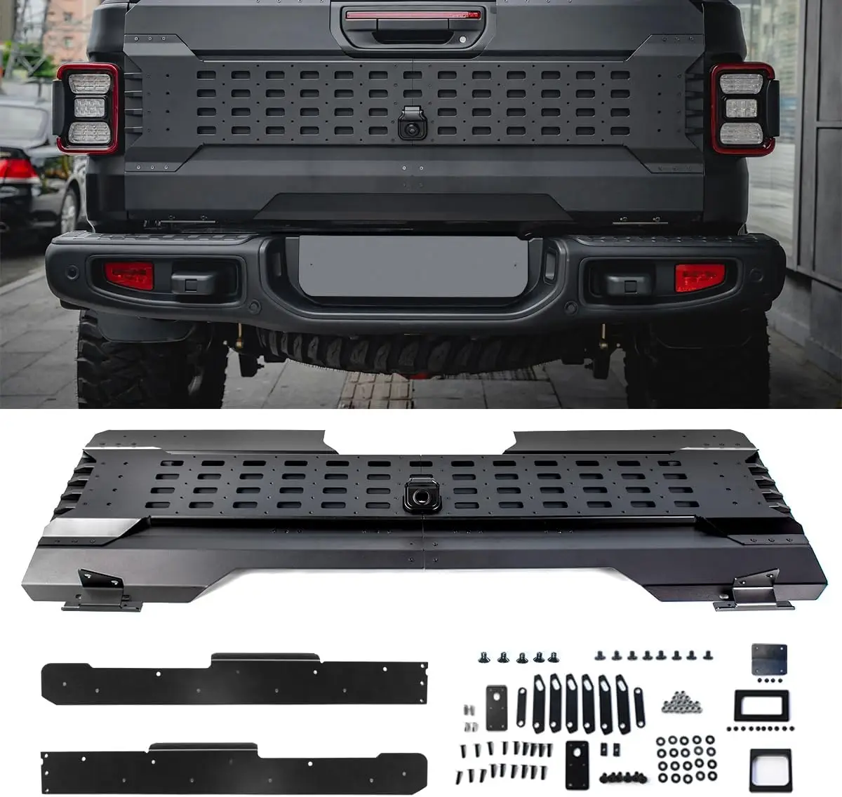Aluminum Multifunctional Tailgate Expansion Panel for Gladiator JT 2020+ JT Off-Road Accessories Parts
