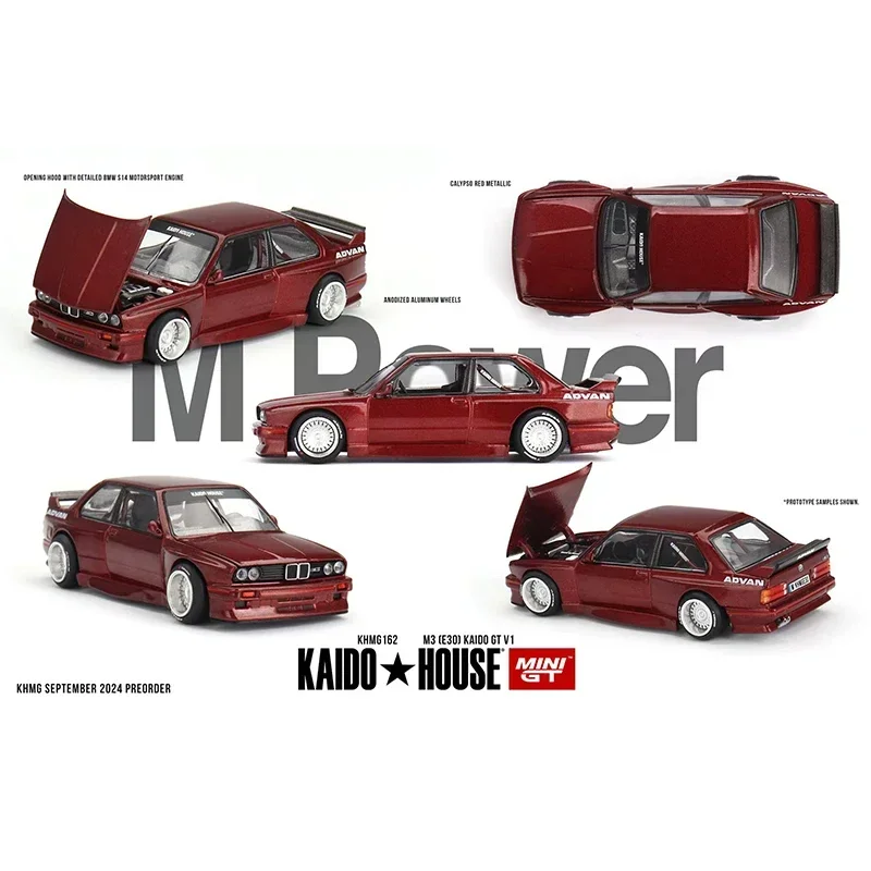 1:64 KHMG158 Skyline GTR R34 Kaido Works V2 Aero SHINJUKU V2 Openable Hood Diecast Car Model MINIGT Kaido House