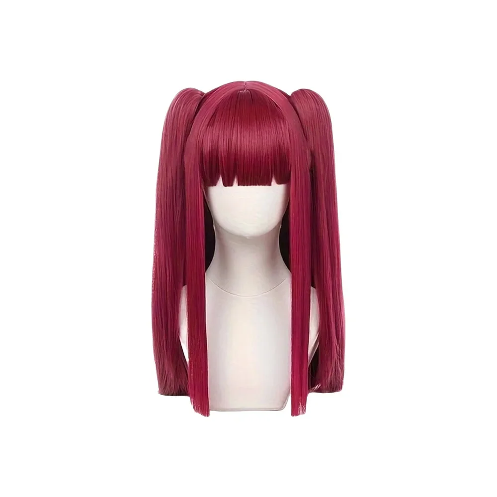 Anime Synthetic Hair My Dress Up Darling Kitagawa Marin Cosplay Wigs Red Double Ponytail Style Props