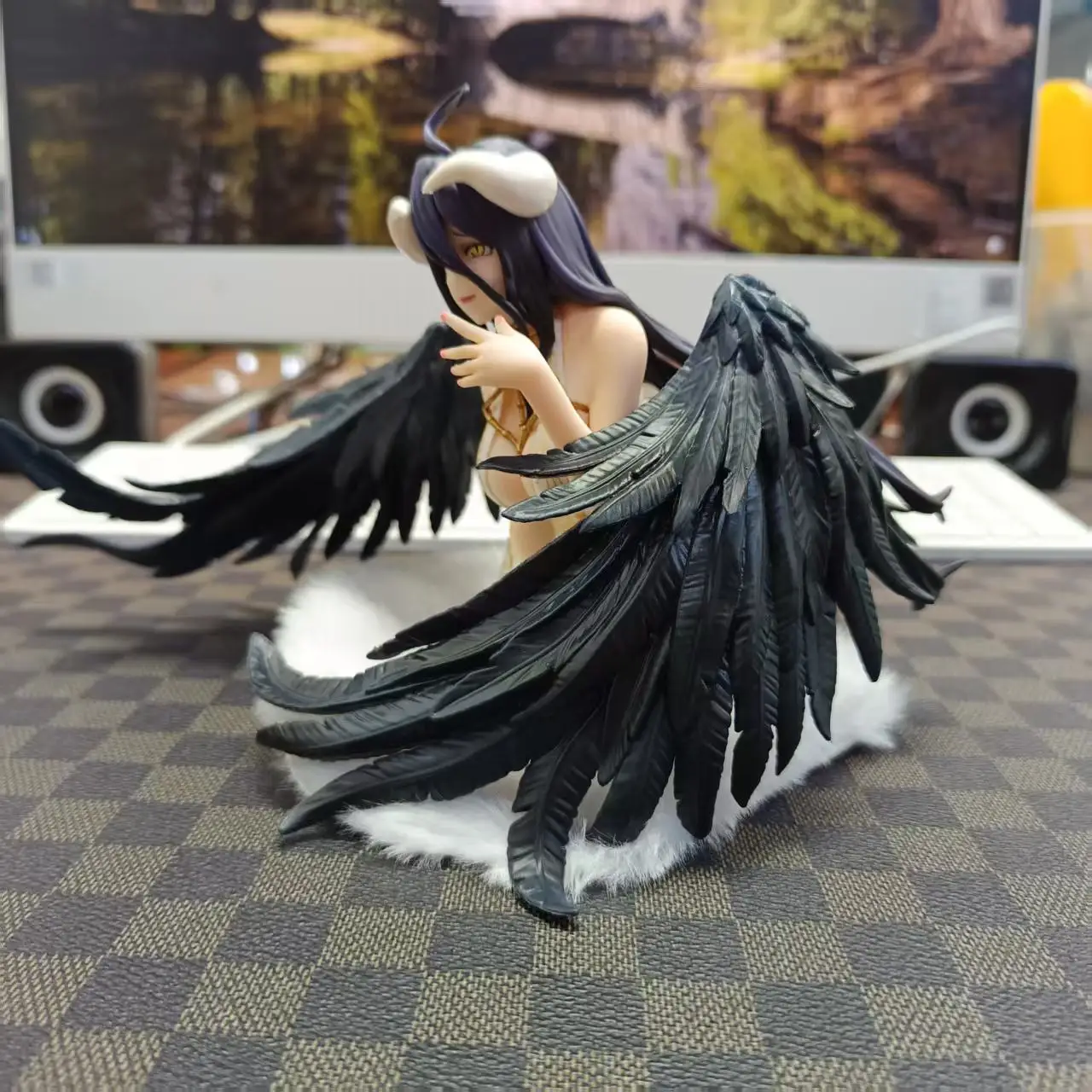 جديد 15 سنتيمتر أفرلورد ألبيدو الملابس الداخلية الشكل 1/7 كلاينيل أنيمي فتاة البلاستيكية عمل الشكل لعبة ألبيدو تمثال الكبار جمع نموذج دمية