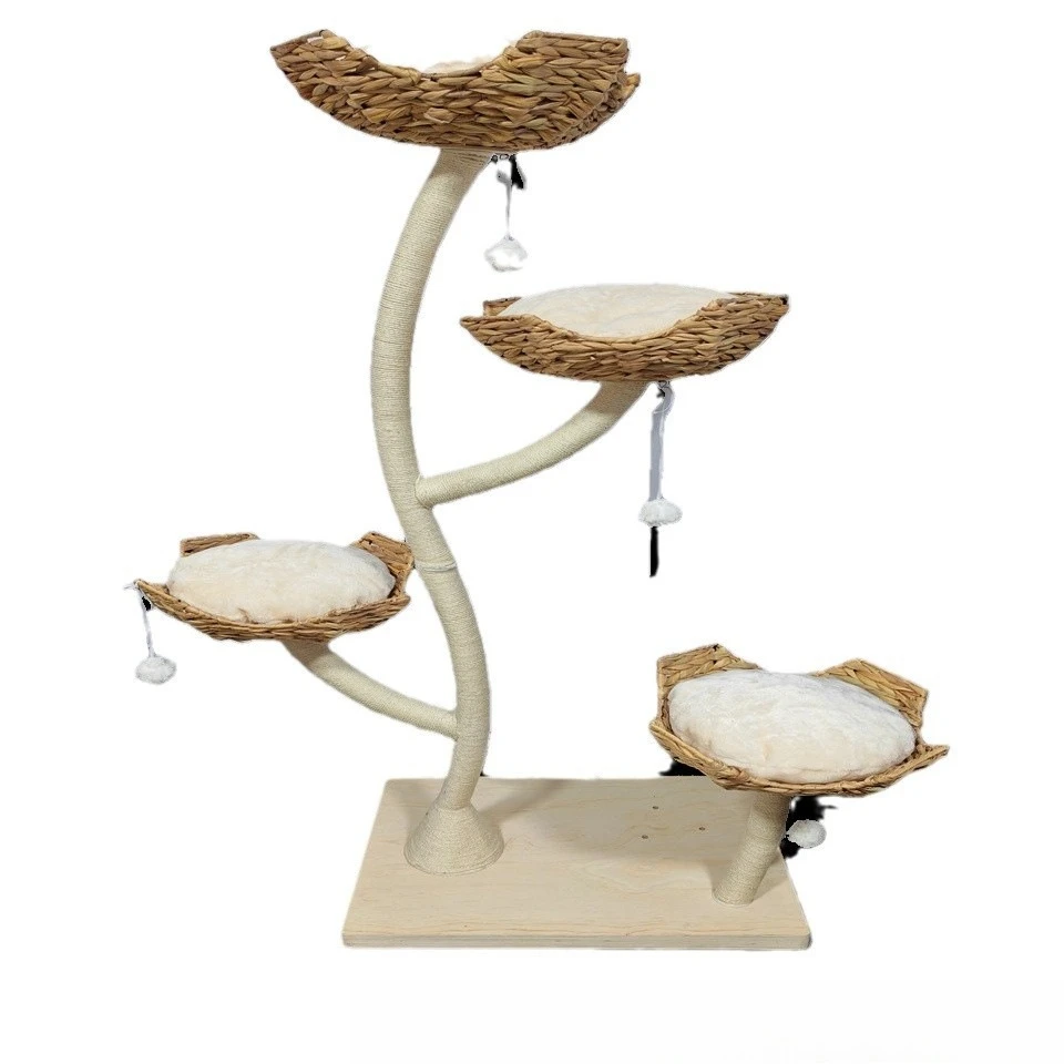 

Деревянный кошачий домик в пасторальном стиле, рамка для лазанья для кошек 165 см [сказание для кошек]