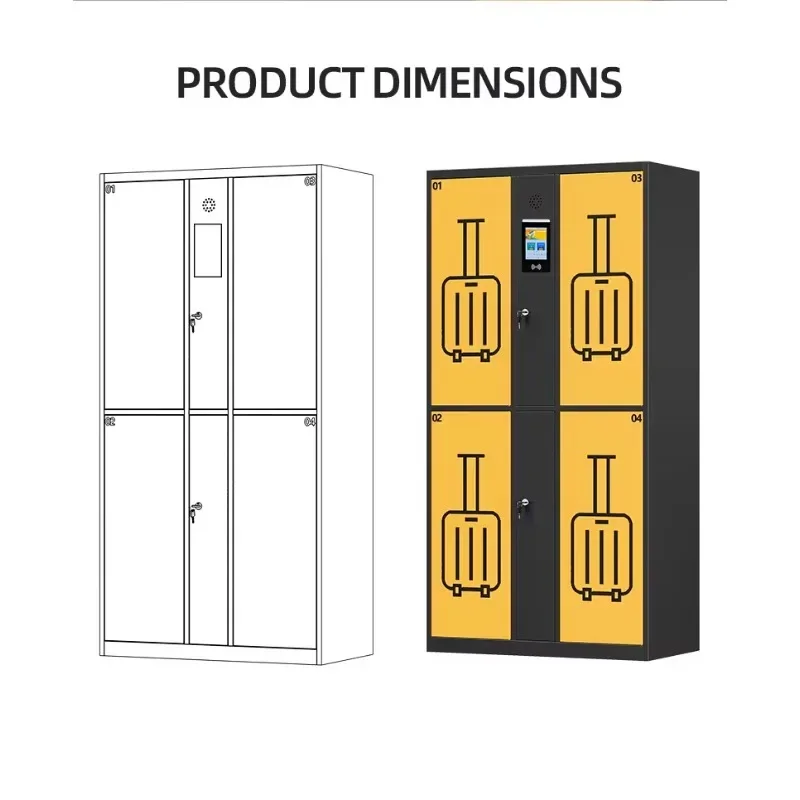 2026 2026 Best Sellers 2026 Multilingual Waterproof Customizable PIN High-speed Railway Large Luggage Rental Locker