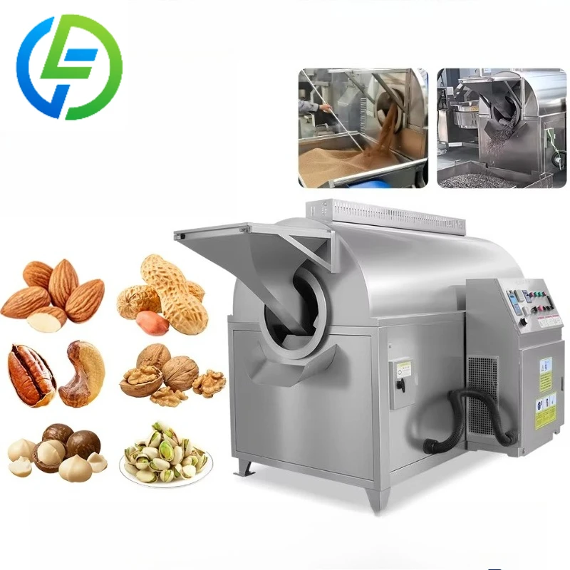 Máquina Tostadora de Nueces Multifuncional Personalizada para Tostar Cacahuates, Anacardos, Almendras, Nueces, Avellanas, Pistachos y Semillas