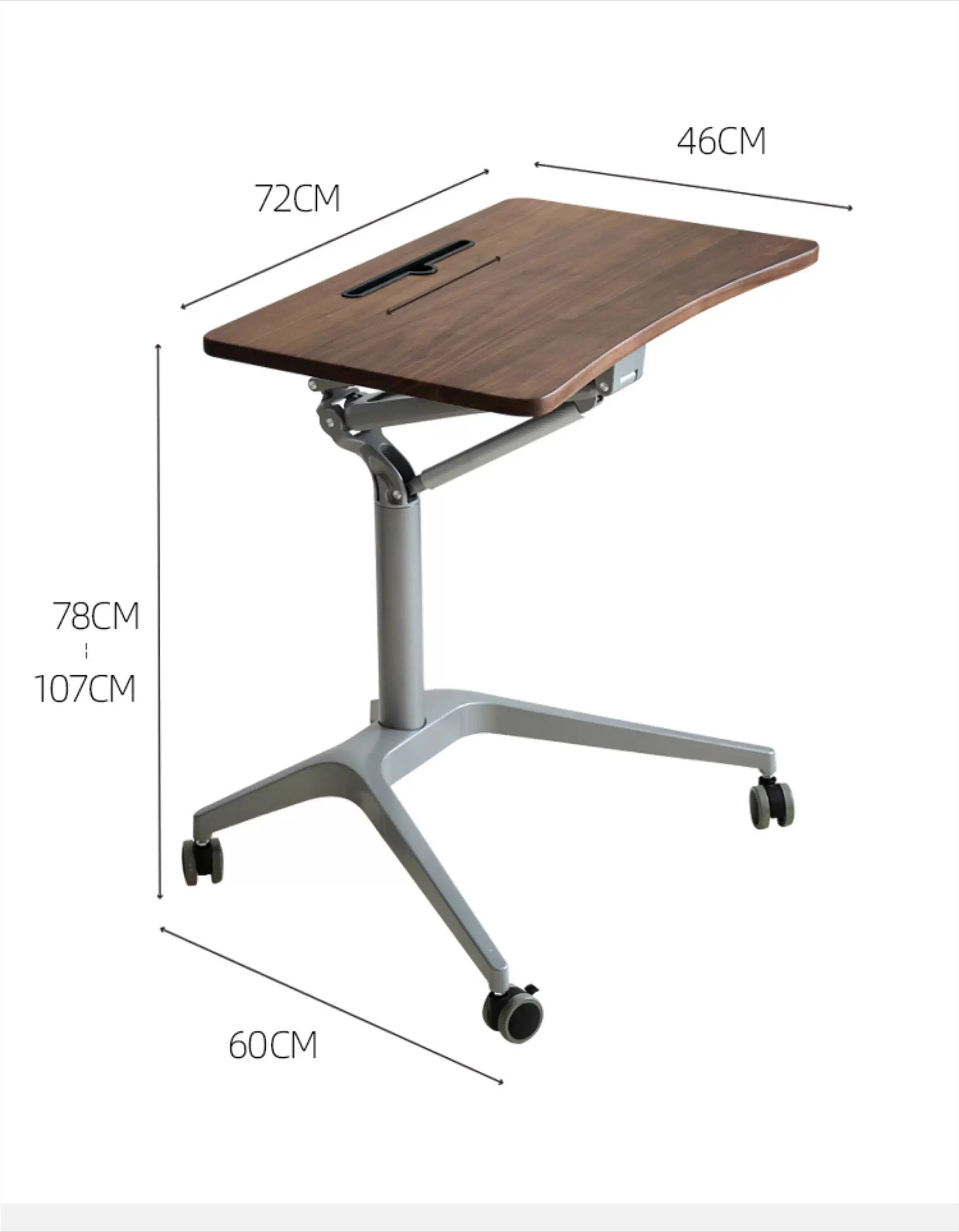 Adjustable Height Desk Workbench Office Desk Small Size Standing Solid Wood Any Desk