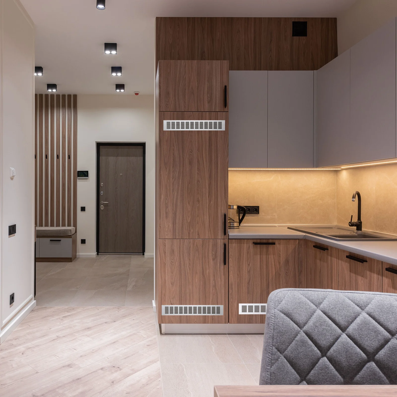 Wardrobe Air Vent Aluminum Alloy Furniture Breathable Mesh Rectangular Cabinet Air Vent Grille Shoe Cabinet Ventilation Cover