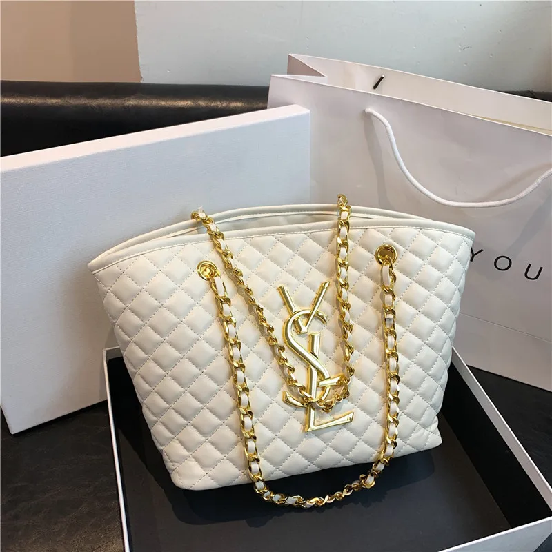 디자이너 스타일 가방 - 2025 신모델 - 클래식하고 다용도로 활용 가능한 패션 크로스백 - 대용량 다이아몬드 패턴 토트백