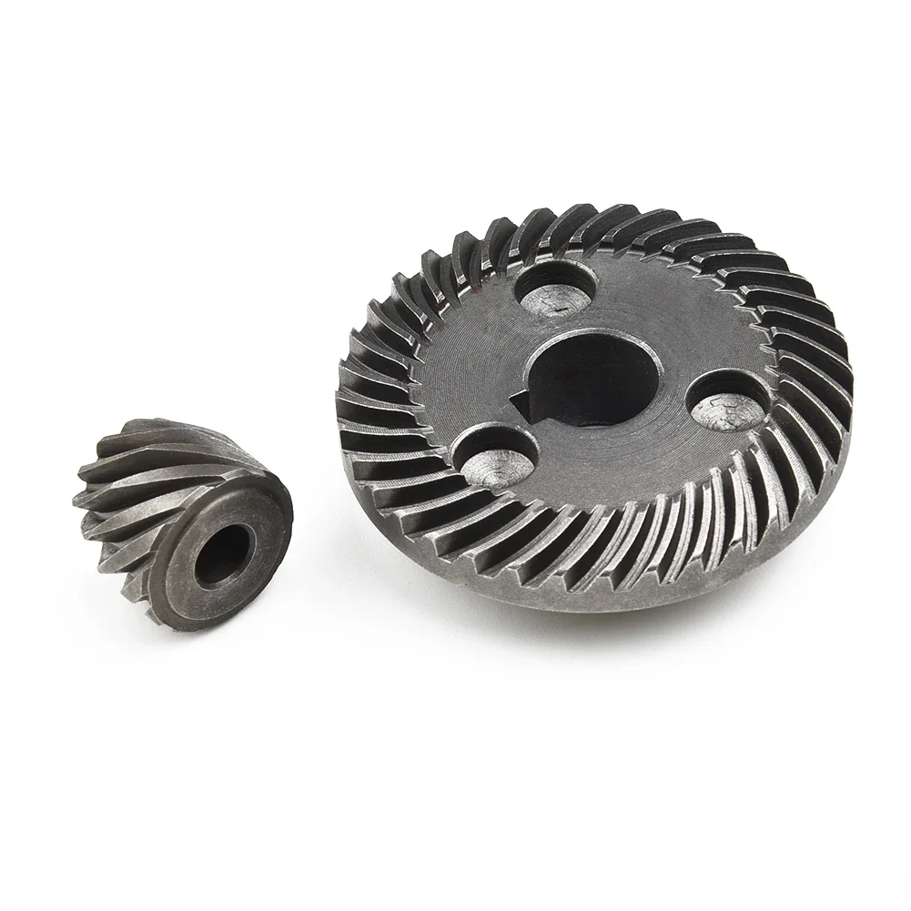 Angle Grinder Spiral Bevel Gear Replacement For 9553 Metal Pinion Ring Set Silver Spare Supplies Tools Equipment