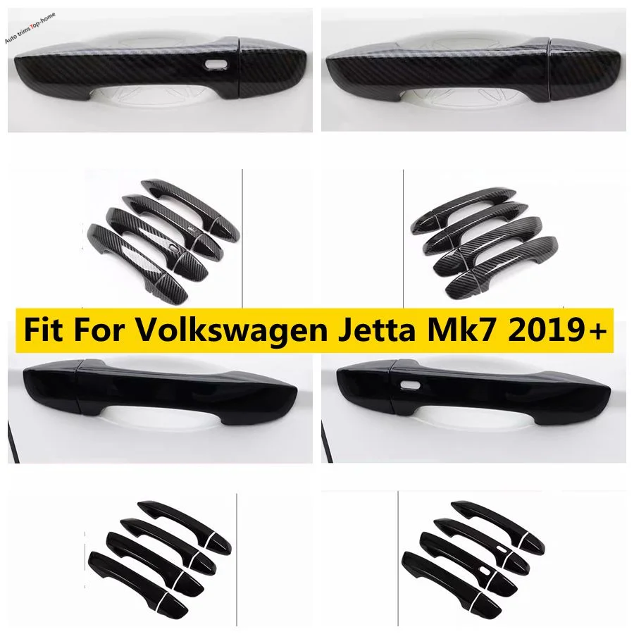 

Anti-scratch Side Door Pull Doorknob Handle Bowl Decor Frame Cover Trim Fit For Volkswagen Jetta Mk7 2019 - 2022 Car Accessories