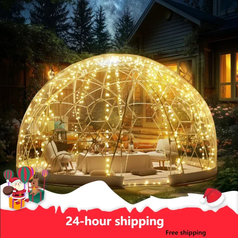 Garden Dome Igloo Tent House, Dome Tent, Upgraded Garden Igloo With PVC Transparent Cover And Window, Waterproof