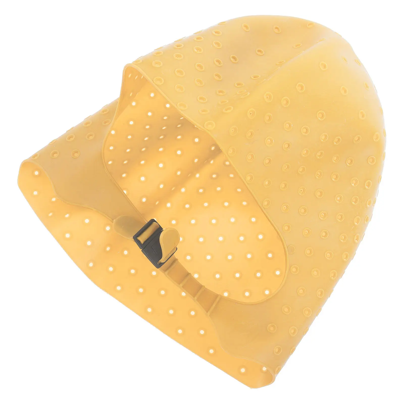 

Golden Silicone Highlighting Cap Hair Art Frosting Dye Tool for Professional Salon Home Use Tight Through Coloring