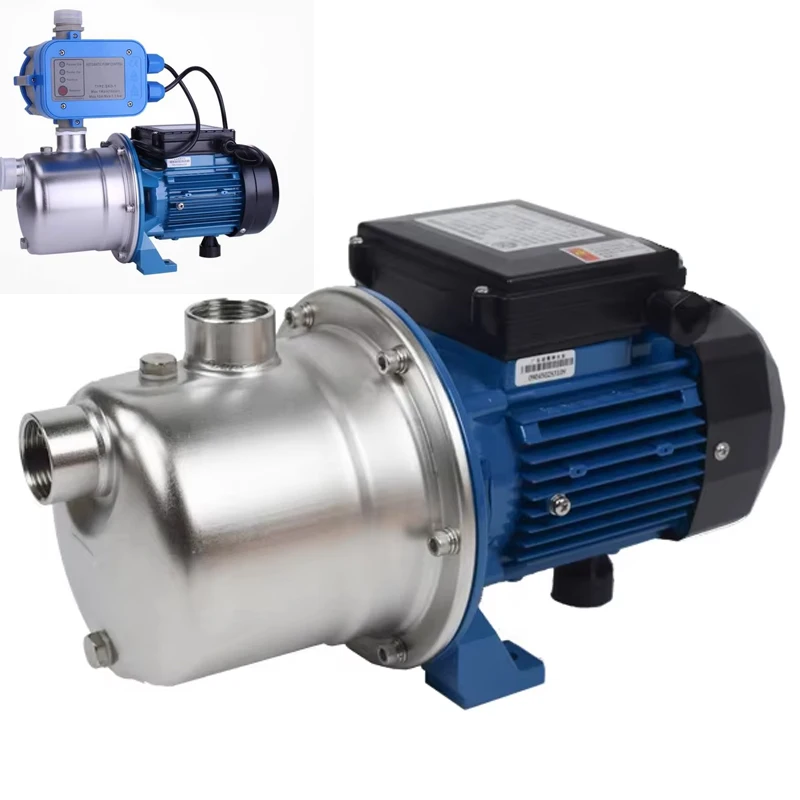 220V Self-Priming Circulating Water Pump Stainless Steel Household Tap Water Self-Priming Pump 50HZ Well Water Booster Pump