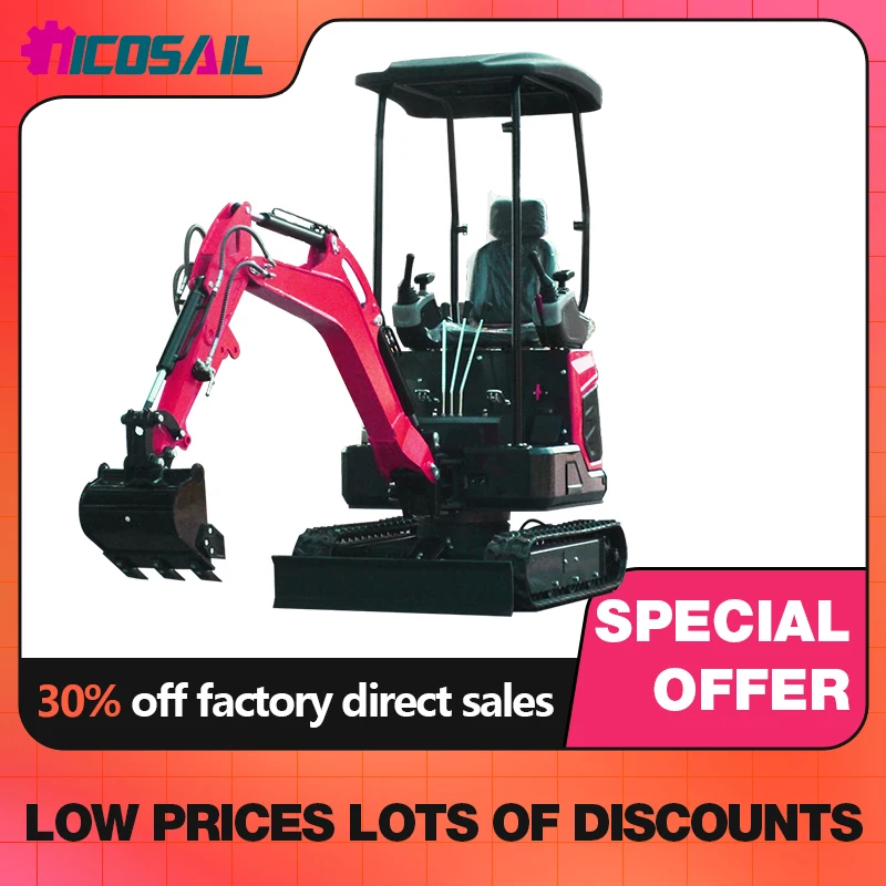 

Bestselling mini excavator with 30% discount on price and enclosed compartment hydraulic reinforced concrete excavator