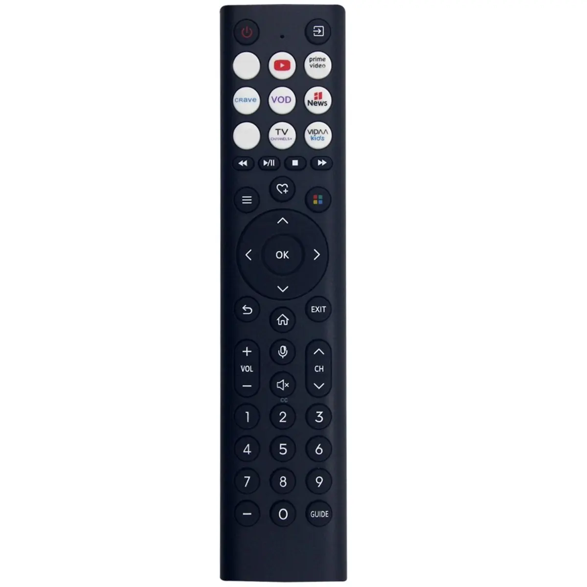 DT75BG Replace ERF2G38H Remote Control for Android Smart TV Remote Control No Voice