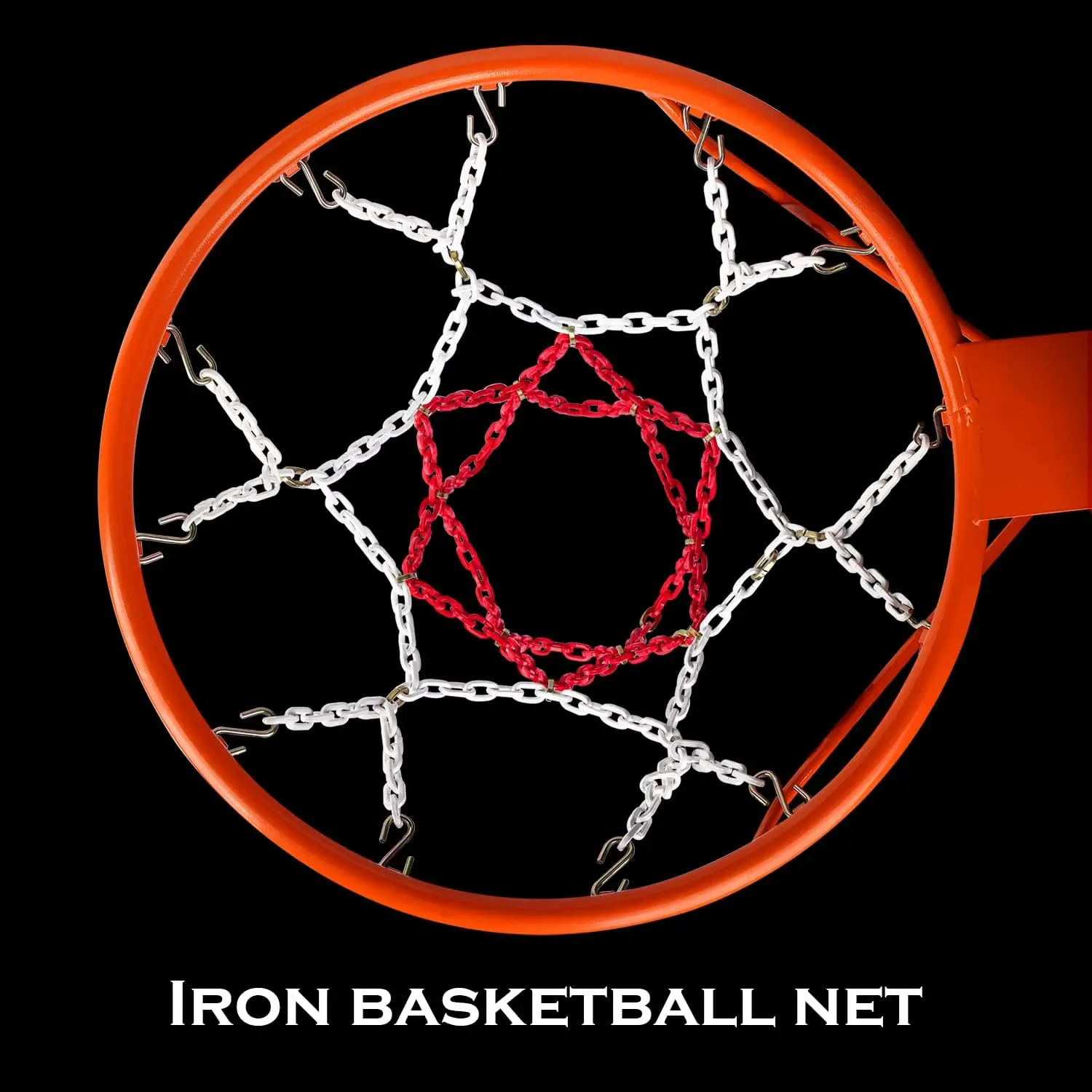 حافة كرة سلة متينة ذات نوعية جيدة مع شبكة كرة سلة معدنية مطلية