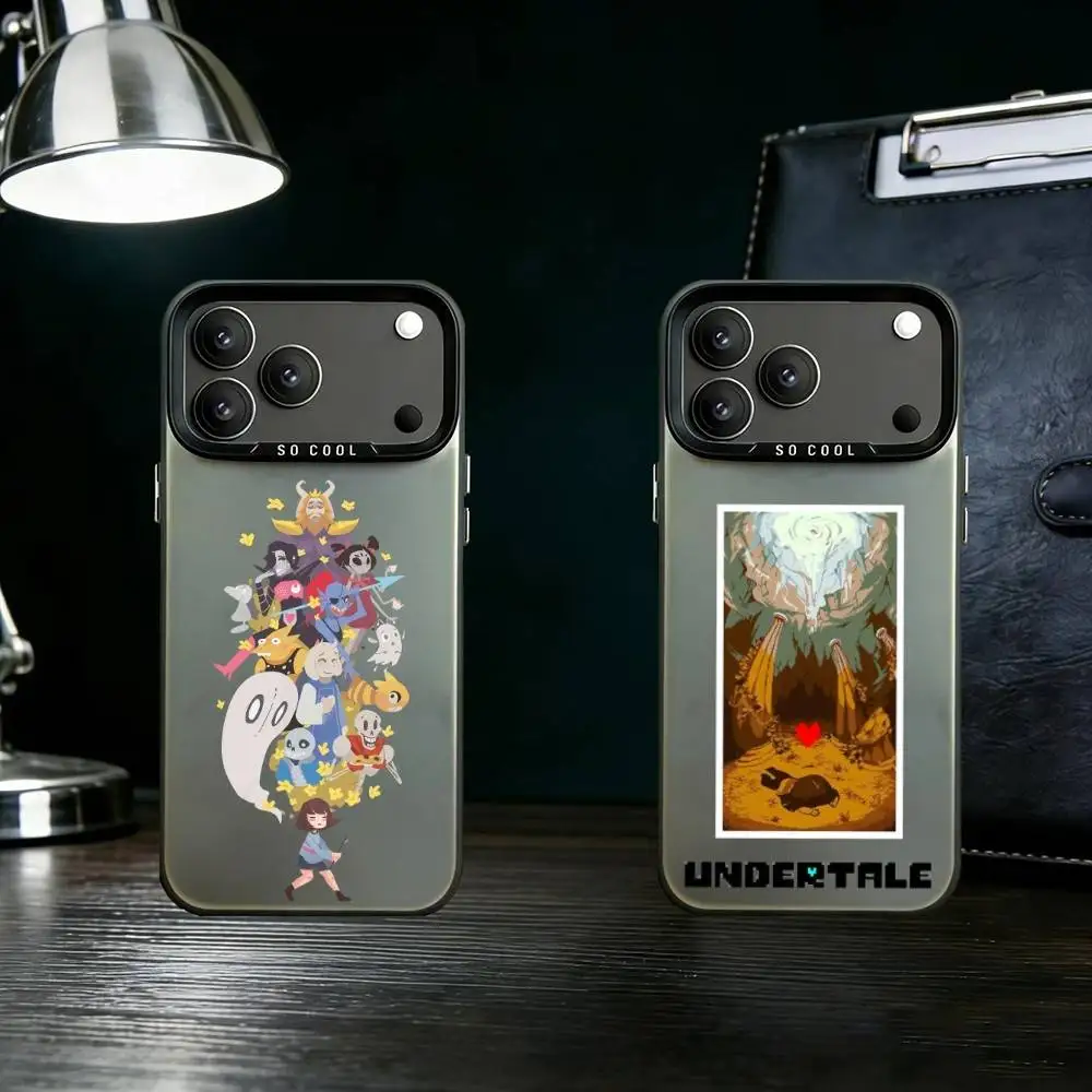 

Video Game U-undertale Phone Case For iPhone 17,16,15,14,13,12,11,Pro Max,Plus Candy Silver Cover