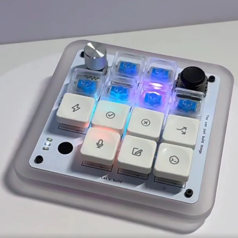 Ai Micro Wired Keyboard Replica Custom Bluetooth Pressing Knob Analog Joystick RGB for ChatGPT Codex Desktop Shortcut Controller