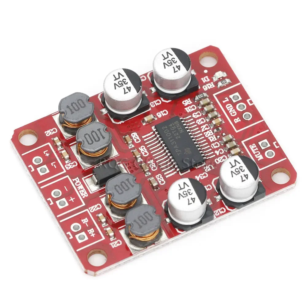 TPA3110D2 Digital Power Amplifier Board Two-channel 2*15W Stereo 3110 Audio Power Amplifier Module DC12V2A Audio Power Amplifier