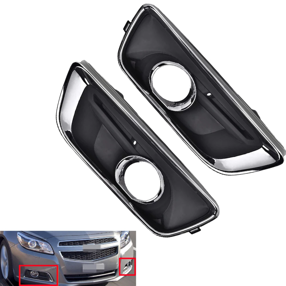 

2Pcs Front Bumper Fog Lamp Light Cover Grille For 2013 2014 2015 Chevy Malibu For 2016 Malibu Limited 20768823 20768846