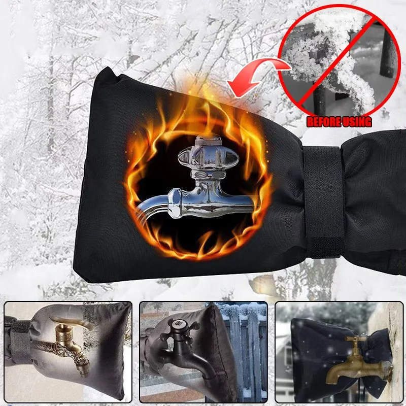 ترقية غطاء صنبور في الهواء الطلق الشتاء تجميد حماية رشاقته مقاوم للماء قابلة لإعادة الاستخدام معزول حنفية جورب لخرطوم الحديقة #1