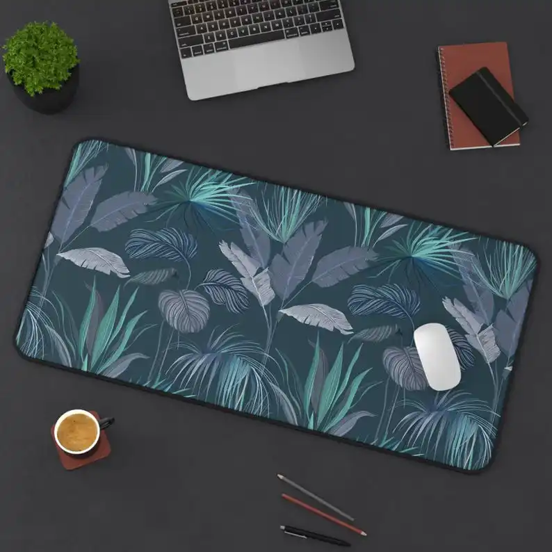 

Tropical Leaf Desk Mat,non-slip and Waterproof Gaming Mouse Pad,office Gaming Table Decorative Mat,the Perfect Gift for Friends.