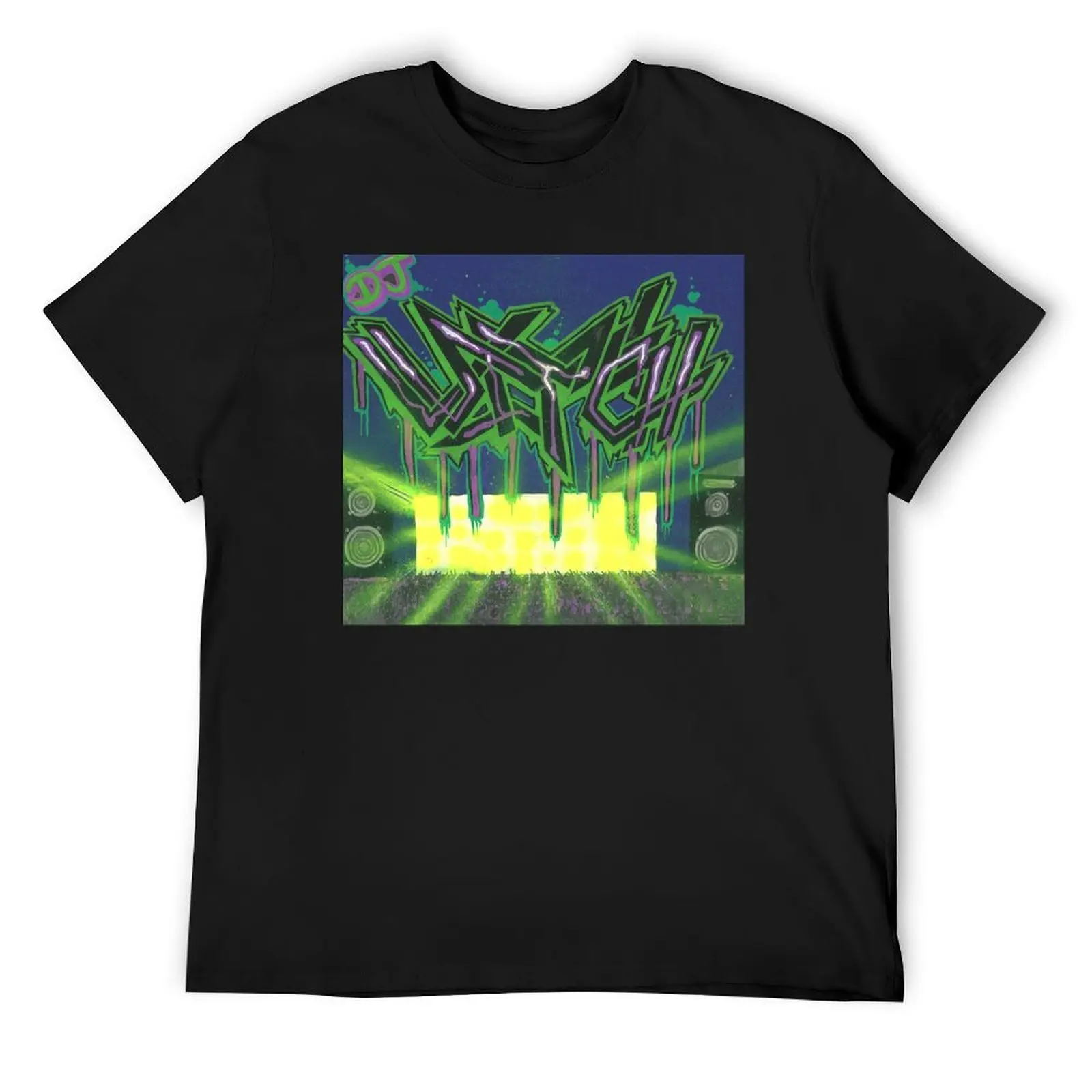 

DJ VVitch Stage Lights T-Shirt Short sleeve tee tshirts personalised vintage Men's clothing