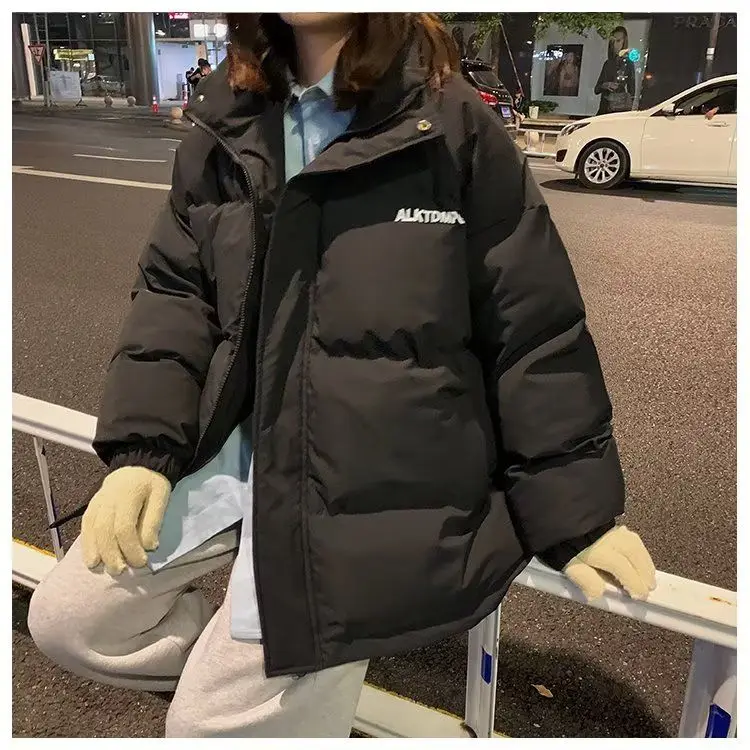 

Klein Blue Men's down Jaet Autumn Winter Thi Warm Outerwear Bread Sle Trendy Brand Couple's Casual Polyester Fiber