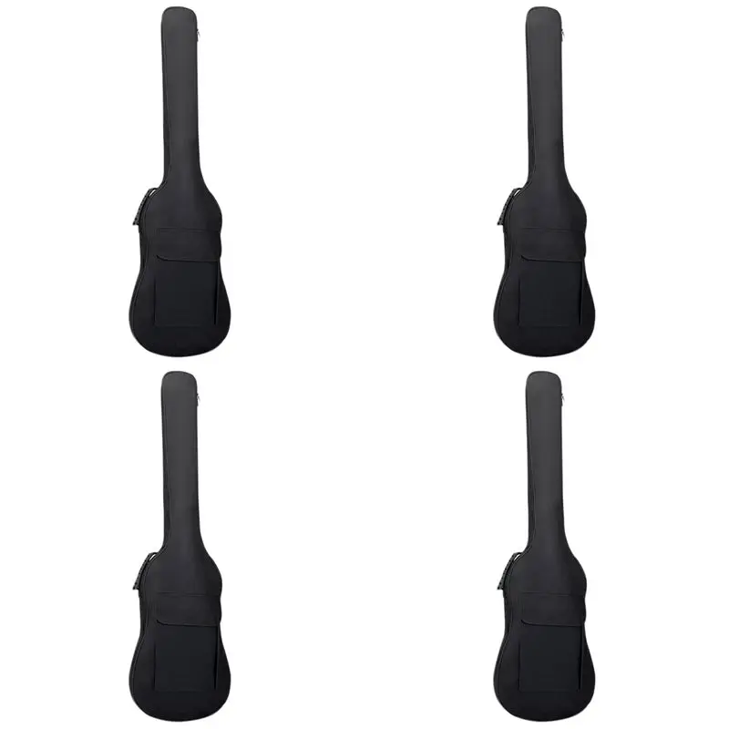

【Лучшая распродажа】4X сумка для электрической бас-гитары, сумка для концерта, рюкзак с мягким чехлом, легкий водонепроницаемый рюкзак с подкладкой 5 мм