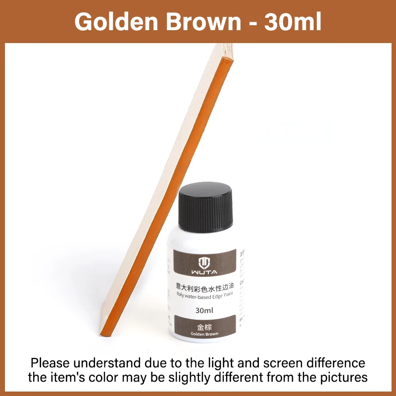 WUTA 30 ml professionelle Lederrandfarbe, Ölfarbe, Randverband, Farbmäntel, Leder-Finish, Zubehör, DIY-Handwerk, Leder-Schuhkanten