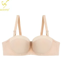 BINNYS D Cup Women's Bras 38d Strapless Female Lingerie Plus Size Sexy Big Cup Ladies Large Size Underwear