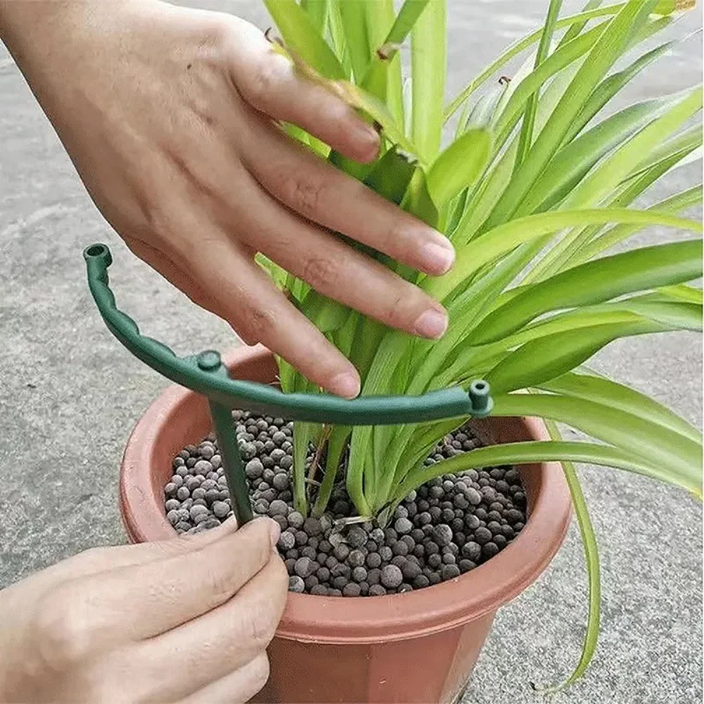 4 pezzi di supporto per piante in plastica palo semicerchio staffa di salita adatto per piante Bushy ortensie rose supporto da giardinaggio strumento Bonsai