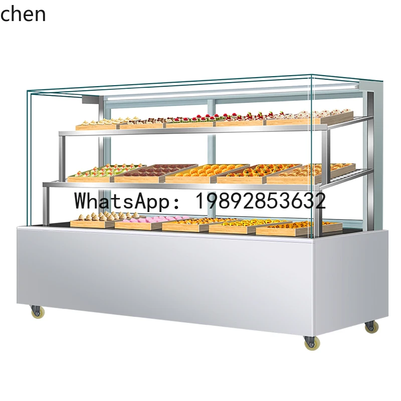 BB  Chinese Pastry Cabinet Cake Display Cabinet Commercial Pastry Refrigerated Beverage Fruit Fresh-keeping Cabinet