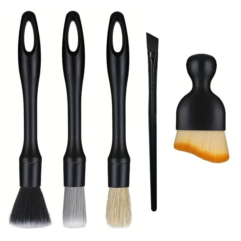 Auto Reinigung Pinsel Kit Automotive Innen Detaillierung Staub Pinsel Fahrzeug Mikrofaser Kehr Pinsel Auto Rad Loch Waschen Werkzeuge