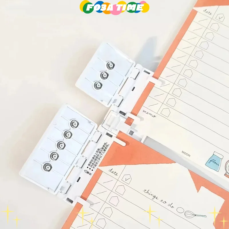 

8 Hole Punch Portable Ring Binder Manual A5 B5 A4 Loose-Leaf Notebook Paper Puncher Tool Convenient Lightweight Office Supplies