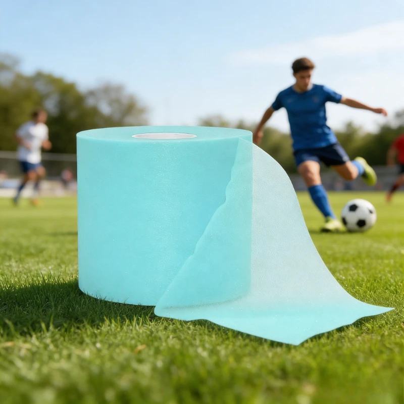 1 Roll Badminton Shock Absorption Film Base Sponge Foam Tape Elastic Skin Film Bandage Sports Protective Equipment