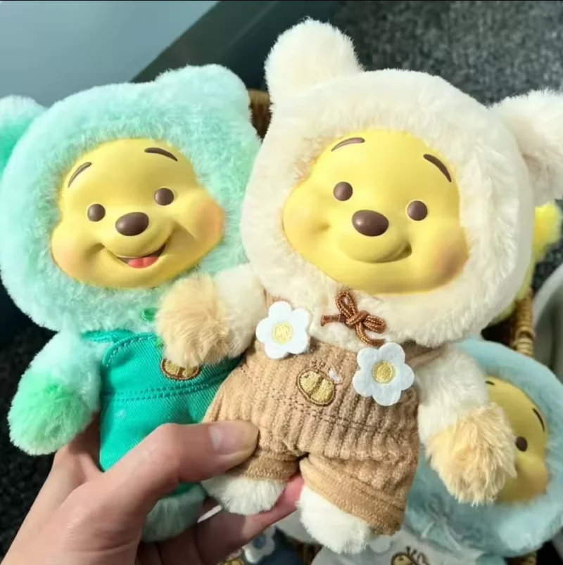 

2025 Hot Disney Winnie The Pooh Candy Series Blind Box Cute Vinyl Face Pendant Pupu Bear Doll Fashion Trend Toy Kids Gift