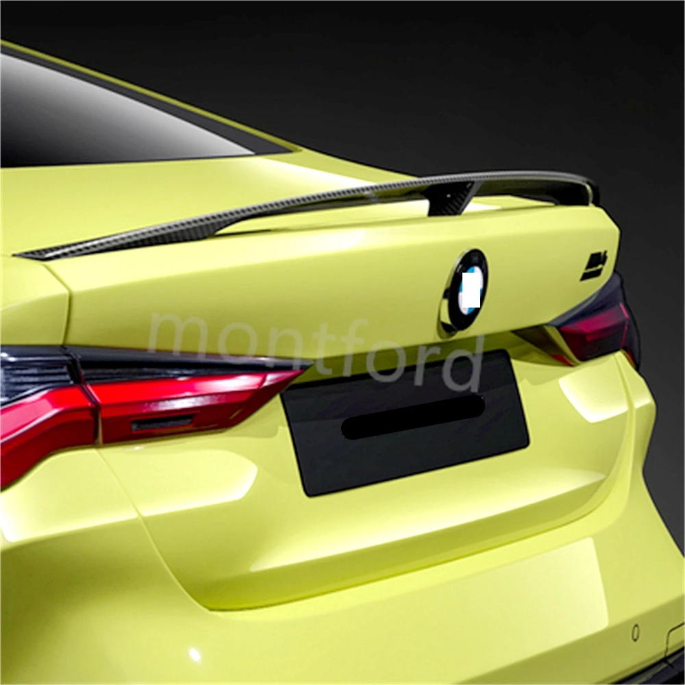 

For BMW 4 Series G22 Coupe&M4 G82 Carbon fiber Rear Spoiler Trunk wing 2020-2023 FRP honeycomb Forged